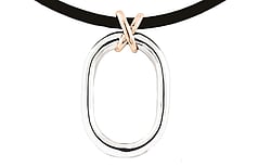 Two tone Rose gold & Sterling silver Pendants, Marc Bendall, Christchurch Jewellers