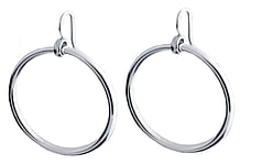 Large hoop earrings sterling silver, Marc Bendall, Christchurch Jewellers