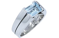 Aquamarine rings, Marc Bendall, Christchurch jewellers