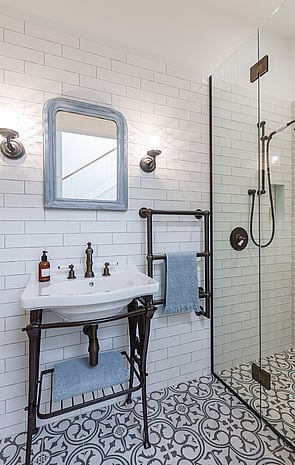 Bathroom designed by Natalie Du Bois / Photo by Kallan Mac Leod