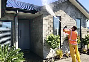 Exterior house washing