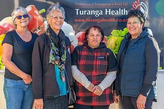 Some of the Turanga Health team who give through Sunrise Foundation&rsquo;s Workplace Giving Programme &ndash; (L-R) Tiffany Jefferies, Violet Crawford, Kay Walker and Laura Biddle.