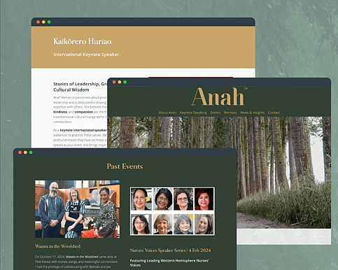 Anah Aikman website design and branding by Scooch Marketing Canterbury