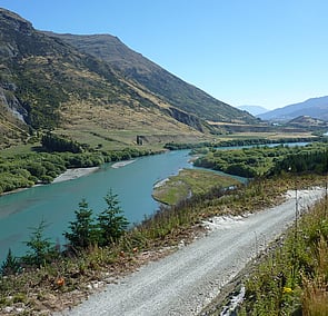 Open space with mountains and rivers.