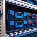 L & T-BOXXes - Sortimo BOXXes can be securely transported on shelves.