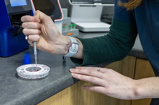 In-house testing allows us to perform blood work and other diagnostics quickly and efficiently.