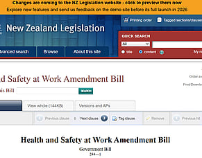 Health and Safety Amendment Bill 2026