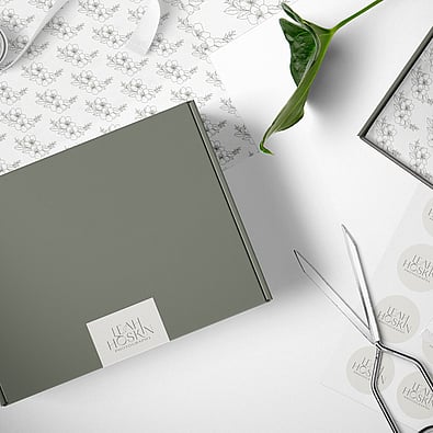  Image of Leah Hoskin Photography logo. Designed by Creative Box. Waikato, New Zealand. 