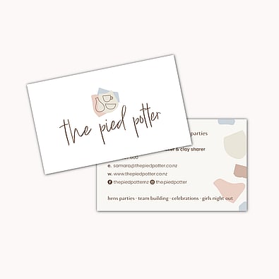  Image of The Pied Potter logo. Designed by Creative Box. Waikato, New Zealand. 