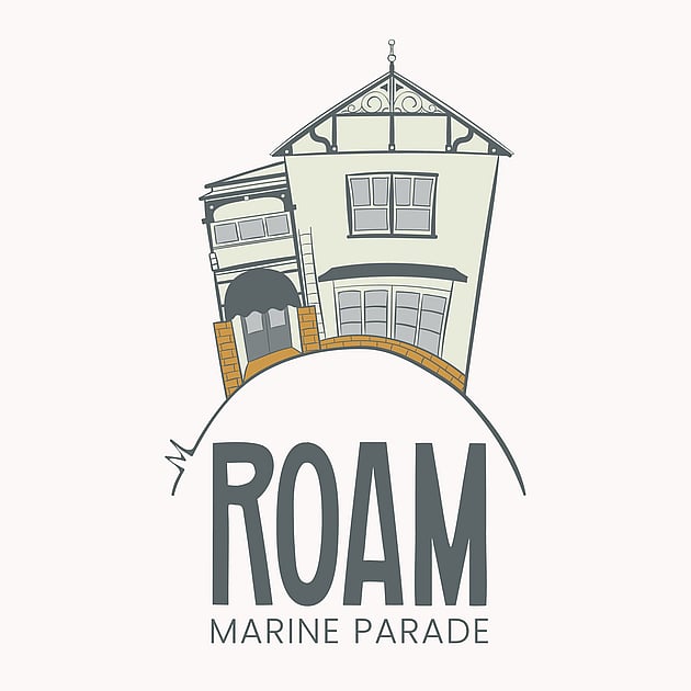 Full branding for Napier cafe, ROAM. Creative Box, Waikato, New Zealand