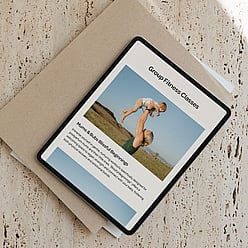 Image of website design for personal trainer Train With Yvette. Waikato & Bay of Plenty. Designed by Kelly at Creative Box. New Zealand.