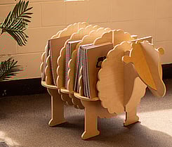 Fun reading nooks with sheep bookcases  | Little Moa's ELC