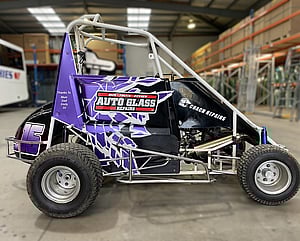 Right side Vehicle Graphics on a sprint car