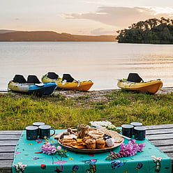 Lake side picnic available on our Adventure Kayak & Private Tours