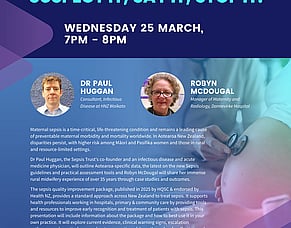 Free webinar: Maternal sepsis 25 MARCH 2026