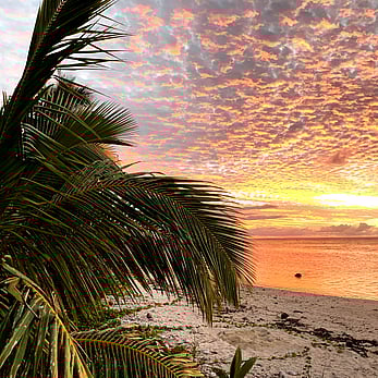 Another incredible Cook Islands sunset from the deck