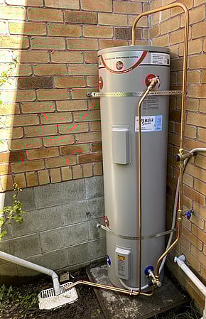 New Outdoor Hot Water Cylinder