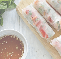 Rice Paper Rolls with Vietnamese Dipping Sauce