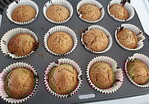 Apple Zucchini Cinnamon Muffins