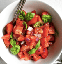 Tomato Salad with Red Dressing