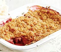 Rhubarb & Apple Crumble