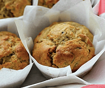 Apple Zucchini and Cinnamon Muffins