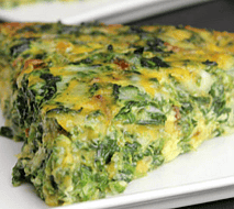 Cheesy Silverbeet/Spinach Slice