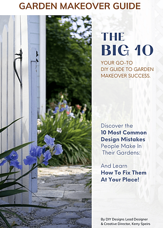 A cover of a garden makeover ebook that is a guide to renovating and upgrading your NZ garden while avoiding 10 common garden design mistakes