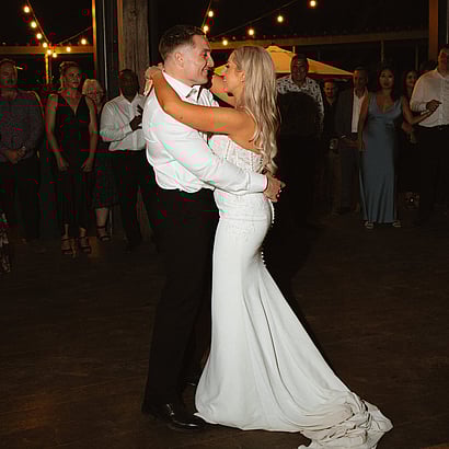 Wedding Dance floor at Batch Winery, Waiheke Island