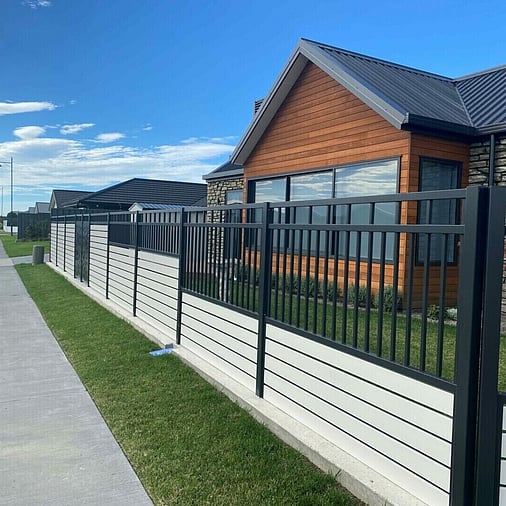 Ultrascape landscape design aluminum fence in Rotorua
