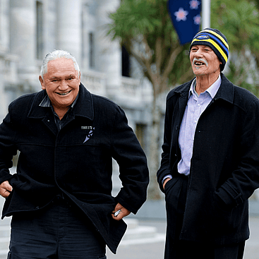 Image of Ngāti Ruapani members at AIP