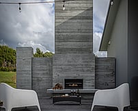 fair face concrete outdoor fire