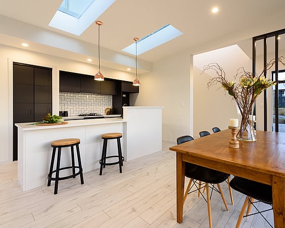 Papamoa spacious house design - open plan living