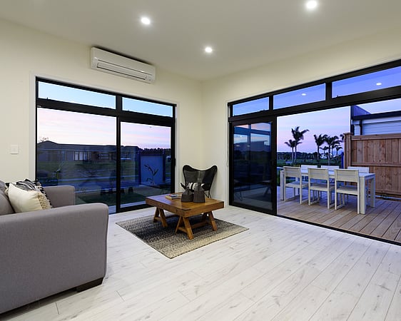 Papamoa spacious house design - open plan living