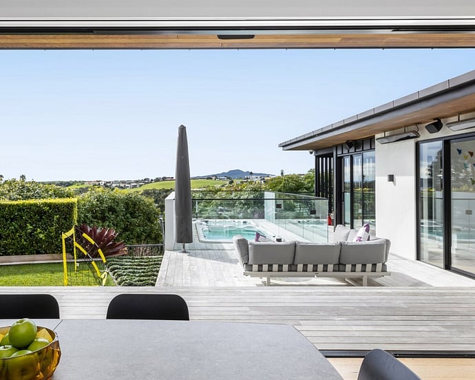 Auckland Architectural House Designer - outdoor swim spa