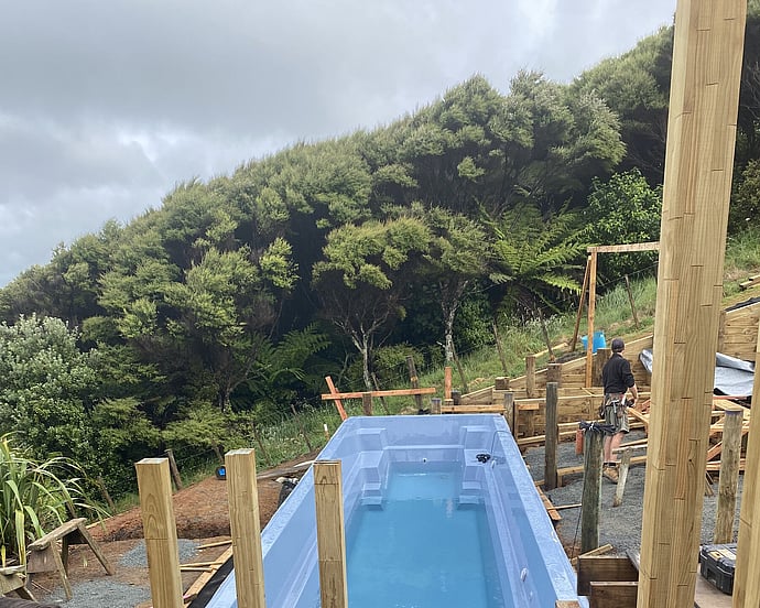 drop in pool design Muriwai