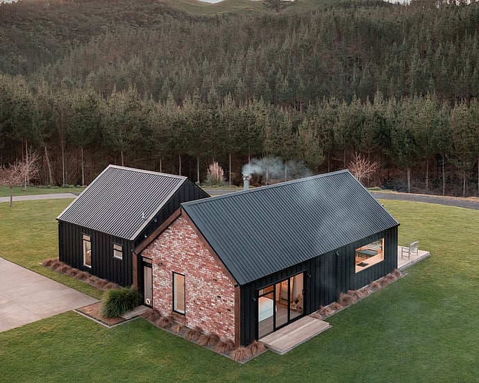 Black Barn Style Home