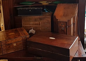 Aly's Antiques Cambridge NZ, Antique Boxes. Thrift Store Cambridge