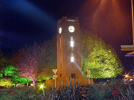 The Cambridge Town Clock, Jubilee Gardens, during the Cambridge Autumn Festival