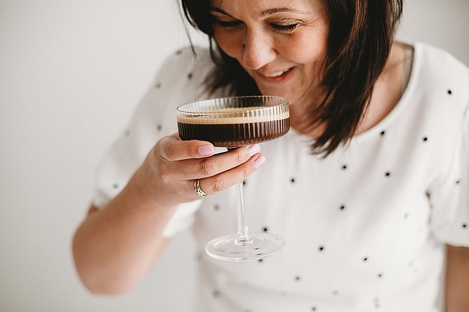 Image for blog about Christmas planning for service based businesses. Showcases a picture of women drinking an espresso martini. Blog written by Creative Box, graphic designer. Te Awamutu, New Zealand.