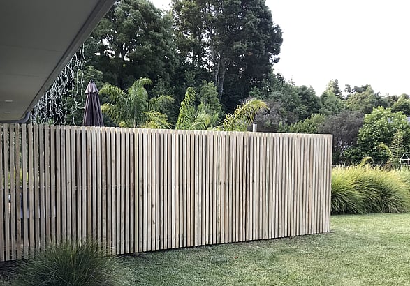 timber fence