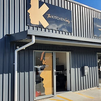 Modern exterior signage on Hamilton commercial building