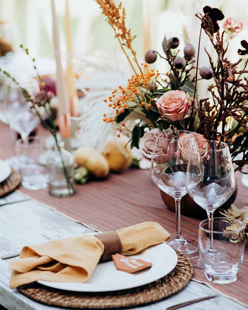 Beautiful table decor for Wedding Styling by The Event Girl