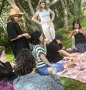 A sharing circle after shin rin yoku at Arcus venue in Te Horo, between Waikanae and Otaki