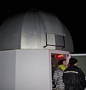 Stargazing in the observatory at the #darksky training course in Te Horo
