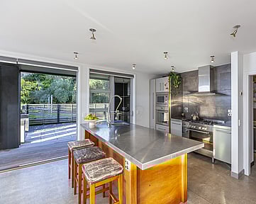 Arcus venue accommodation with modern kitchen and scullery located near Porirua, Tawa, Lower Hutt