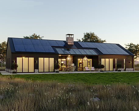 Image of Ivory Barn Style Home Plan. Whitechurch Construction, Waikato residential builders.