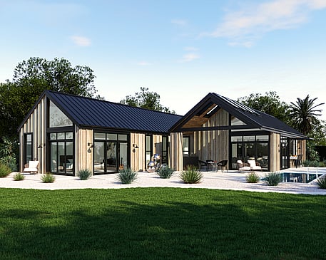 Whitechurch Construction, Waikato residential builders. Image of Albertine Architecture Home Plan.