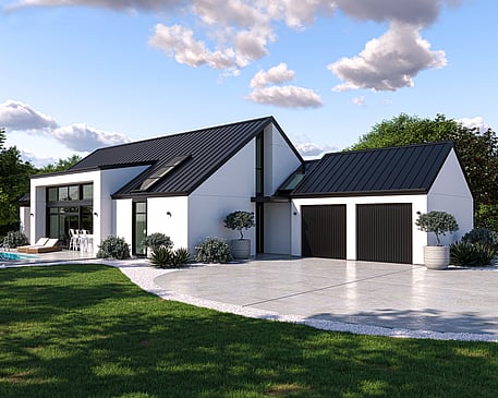 Whitechurch Construction, Waikato residential builders. Image of Masquerade Architecture Home Plan.