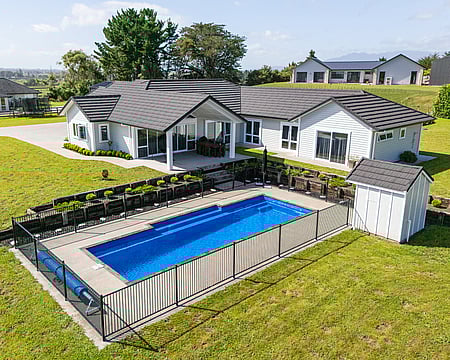 Exterior images of Aubrey Way new build by Whitechurch Construction, Waikato residential builders.